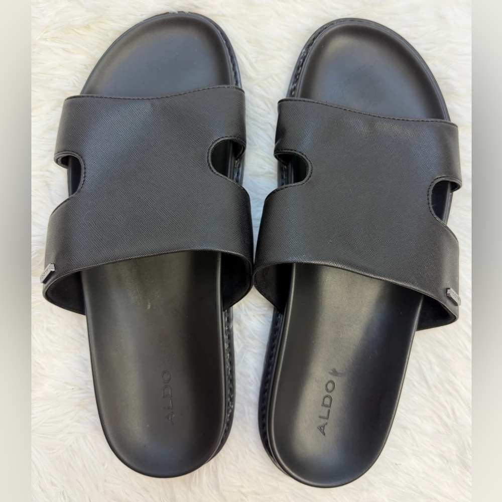 Aldo Black Men's Slide Sandals